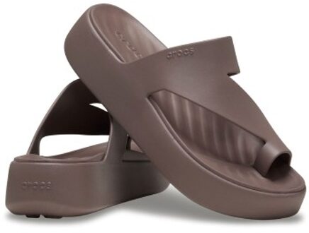 Crocs Getaway Platform Toe Loop Bruin,Zwart,Beige,Wit,Roze - US W11 (EU 42-43)
