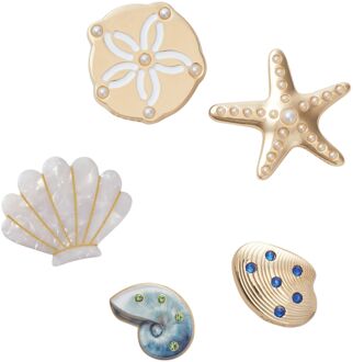 Crocs Gold Seashell Jibbitz (5-pack) - 1 SIZE