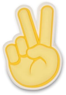Crocs Jibbitz Peace Hand Sign * Actie * Geel - One Size
