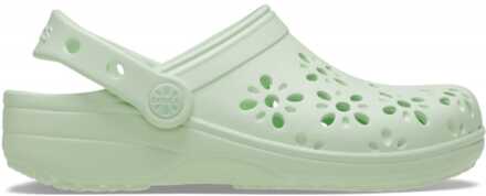 Crocs Junior Classic Floral Cut Out Clog in groen voor jongens - EU 29 / UK 11