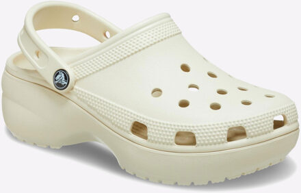 Crocs Klassieke plateausandalen - Crocs - Thermoplastisch - Beige Gebroken wit