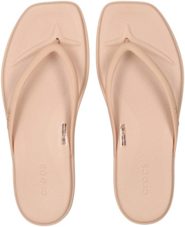 Crocs Miami Flip Slippers en Sandalen Dames - Beige - Maat 37-38 - Plastic