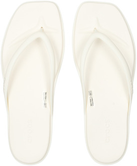 Crocs Miami Flip Slippers en Sandalen Dames - Wit - Maat 39-40 - Plastic White