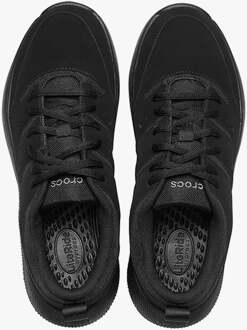 Crocs On the Clock Polyurethaan Heren Triple Black Sneakers Zwart