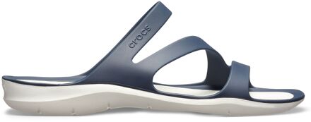 Crocs Slippers - Maat 38 - Vrouwen - donker blauw/wit