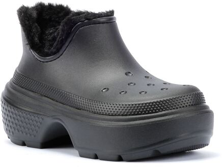 Crocs Stomp Gevoerd Kort Dames Laarzen Zwart