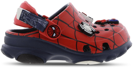 Crocs Toddler All-terrain Clog Spider-man - Baby Slippers En Sandalen Red - 20-21