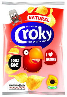 Croky Chips Natural 100 Gram 12 Zakken