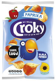 Croky Chips Paprika 40 Gram 20 Zakken