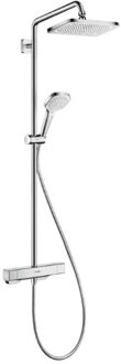 Croma showerpipe met thermostaat 28cm, chroom