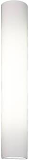 Cromo LED wandlamp van glas, hoogte 54cm opaal, wit