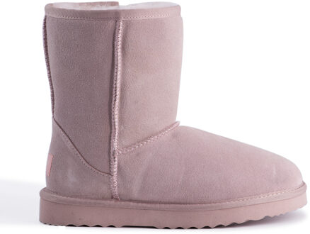 "Cronulla" Australië Mid Calf Sheepskin Boot, Pale Pink Roze
