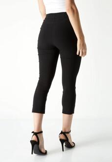 Crop-stretchbroek voor dames in zwart - EU 50 Normaal / UK 22 Normaal