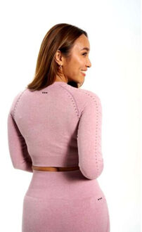 crop top ls energy - - maat XL Paars
