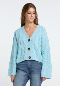 Cropped Cardigan gaya - maat Blauw
