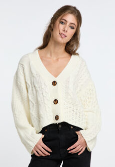 Cropped Cardigan gaya - maat M/L Wit