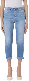 Cropped Jeans Dondup , Blue , Dames - W29,W25,W30
