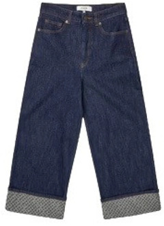 Cropped Jeans Munthe , Blue , Dames - L,M