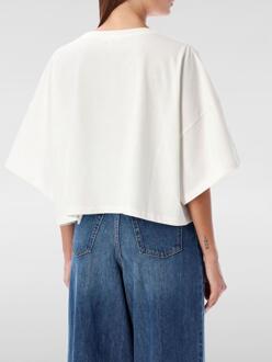 Cropped Logo T-shirt - maat Wit