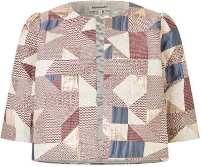 Cropped patchwork jasje Trine  multi - S,M,L,
