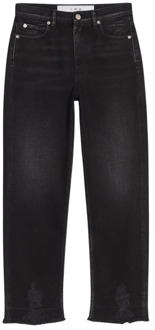 Cropped spijkerbroek IRO , Black , Dames - W27,W28,W25,W26