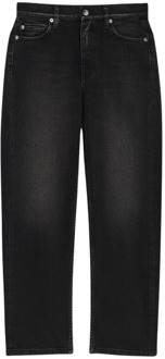 Cropped spijkerbroek IRO , Black , Dames - W30