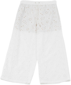 Cropped Trousers Fabiana Filippi , White , Dames - S,Xs