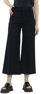 Cropped Trousers Frame , Blue , Dames - S,Xs