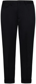 Cropped Trousers Low Brand , Black , Heren - W36