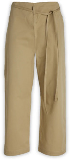 Cropped Trousers Quira , Brown , Dames - S,Xs,2Xs