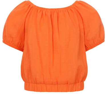 Cropped zomer top manderijn voor meisjes in de kleur - maat 176 Oranje