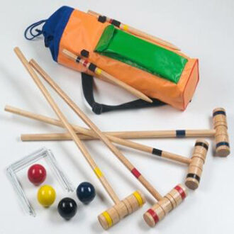 Croquet set in draagtas Multikleur