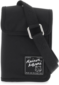 Cross Body Bags Maison Kitsuné , Black , Unisex - ONE Size