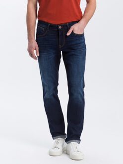 Cross Jeans Dylan regular fit e 195-110 Blauw - 38-34