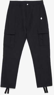 Cross nylon cargo pants white Zwart - L