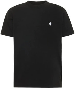Cross Regular T-shirt Zwart Wit Marcelo Burlon , Black , Heren - 2Xl,Xl,L,M,S