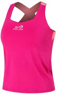 Cross Tanktop Dames-Pink - L