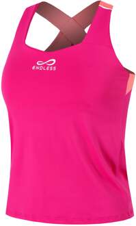 Cross Tanktop Dames-Pink roze - XS,S,M,L,XL