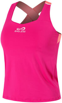 Cross Tanktop Dames-Pink - XS,M