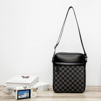 Crossbody Bags For Men Sling Small Shoulder Bag Vintage Office Messenger Fashion Work Business Designer Phone Black Waterproof