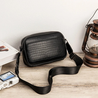 Crossbody Bags for Men Sling Small Shoulder Vintage Office Messenger Business High Quality Cell Phone Black Waterproof Fashion