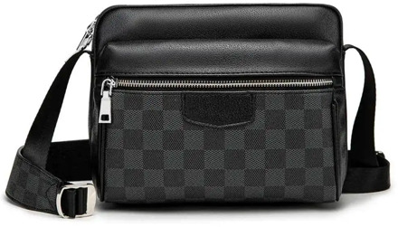 Crossbody Bags For Men Sling Small Shoulder Vintage Office Messenger Fashion Work Business Designer Cell Phone Black Waterproof