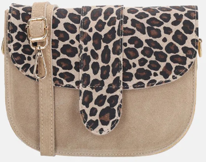 crossbody tas leopard taupe - No Size