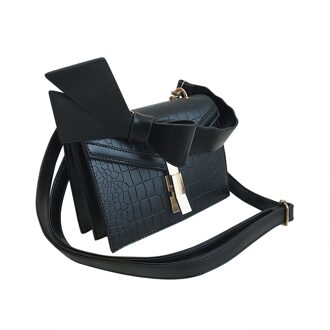 Crossbody Tassen Voor Vrouwen Zomer Golf Koreaanse Versie Van De Steen Patroon Textuur Schoudertas Messenger Vrouwen Tas au7 zwart