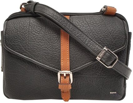 Crossbodytas Chamonix Leer - zwart