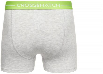crosshatch Heren Astral Boxershorts (Set van 12) (Grijze Mergel) - maat XL Grijs