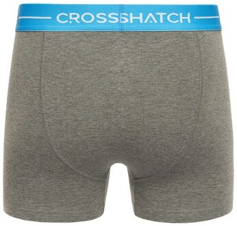 crosshatch Heren Astral Boxershorts (Set van 12) (Houtskool mergel)