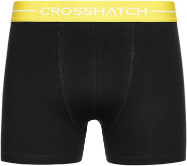 crosshatch Heren Astral Boxershorts (Set van 12) (Zwart)