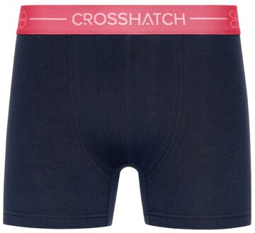 crosshatch Heren Astral Boxershorts (Set van 3) (Blauw) - S