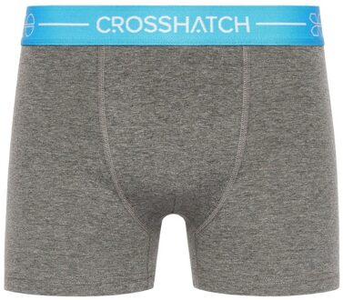 crosshatch Heren Astral Boxershorts (Set van 3) (Grijs) - XL